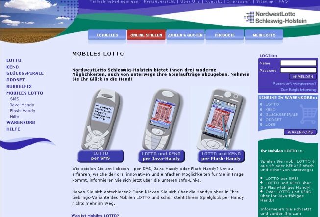 Lotto mobil und online 2004